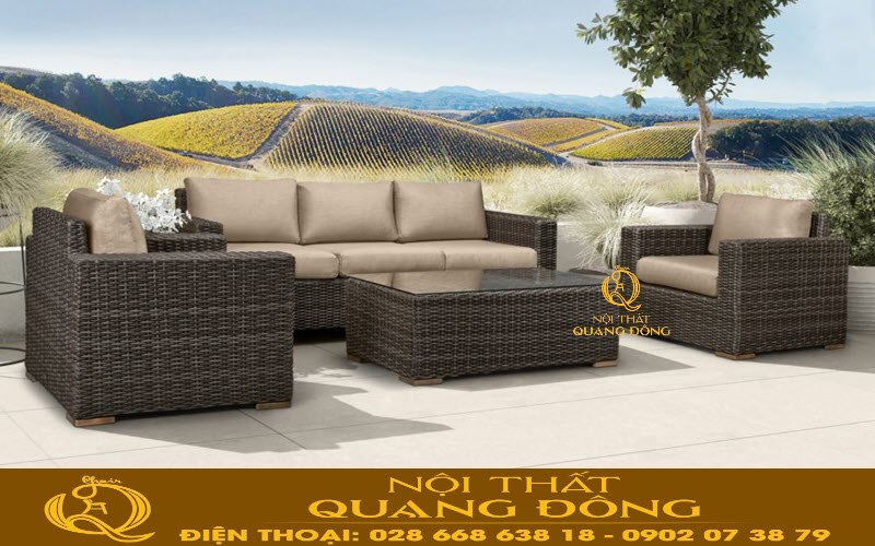 Sofa mây nhựa QD-723