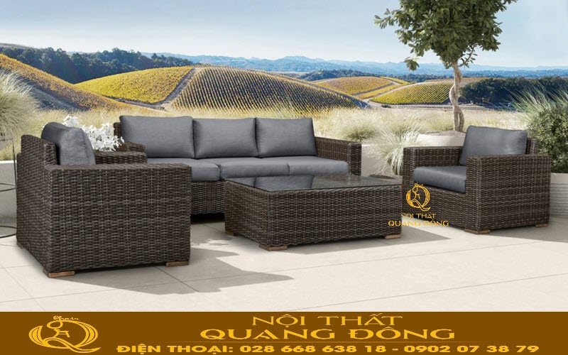 Sofa mây nhựa QD-723