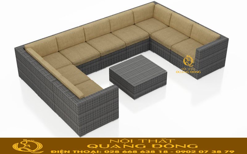 Sofa mây nhựa QD-734