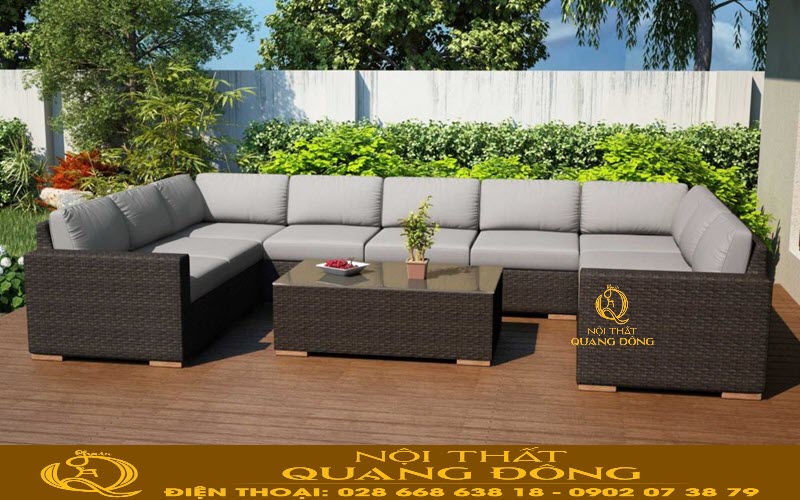 Sofa mây nhựa QD-735