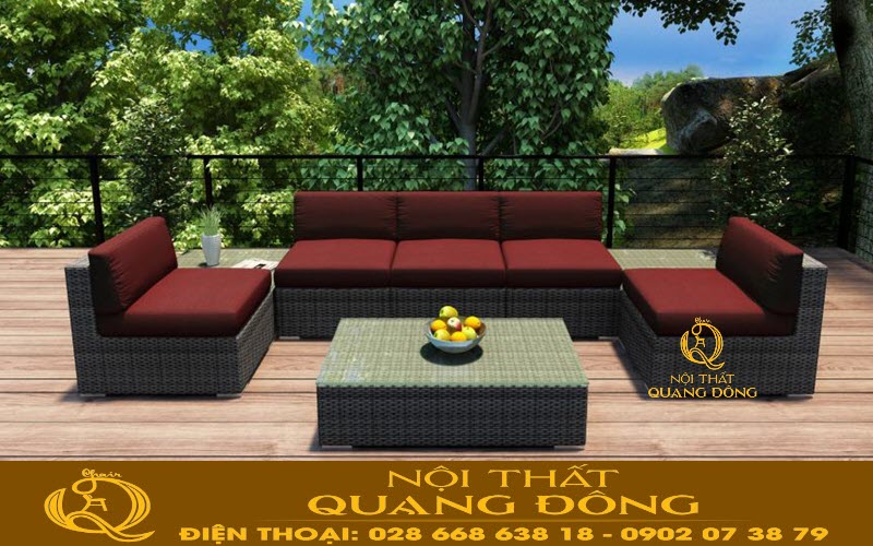 Sofa mây nhựa QD-739