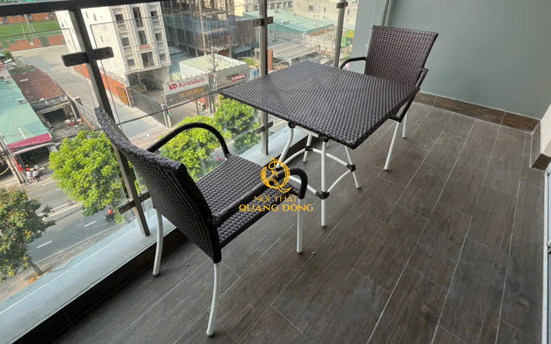 Bàn ghế giả mây QD-2112