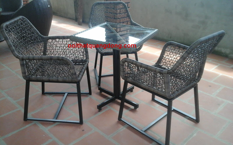 bàn ghế giả mây QD - 305