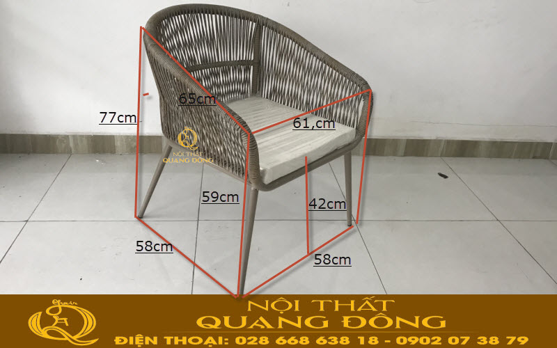 bàn ghế giả mây QD - 328