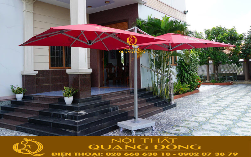 Dù đôi lệch tâm vuông 2.5m