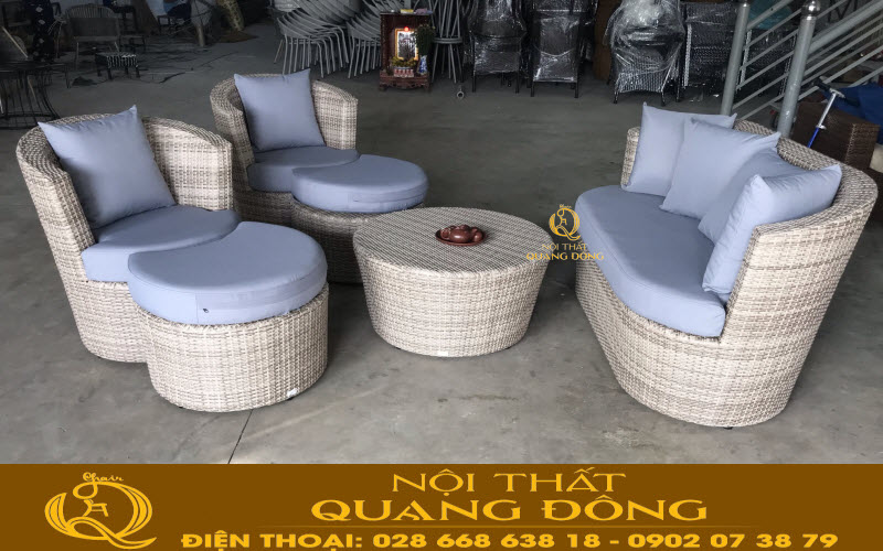 sofa giả mây QD - 615