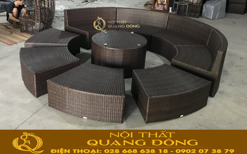 sofa giả mây QD - 677