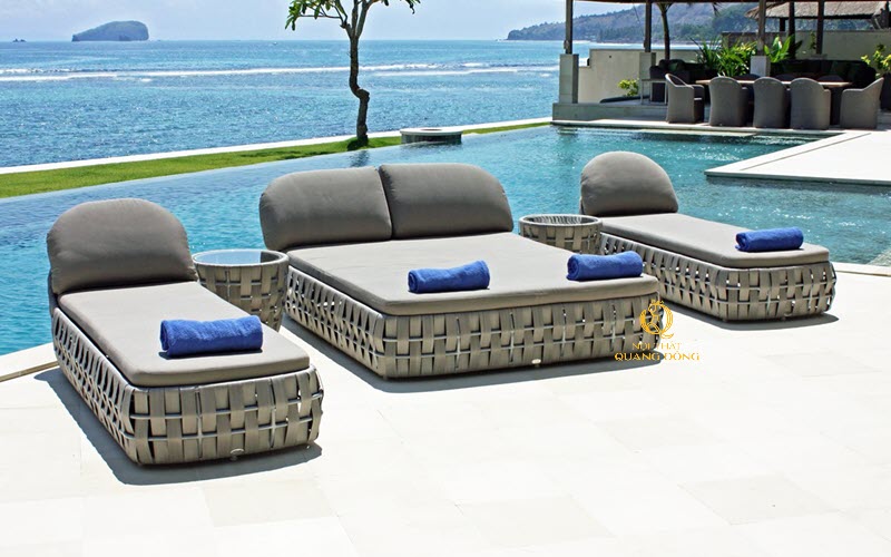 Tư vấn mua ghế tắm nắng hồ bơi mây nhựa chất lượng với giá hợp lý nhất