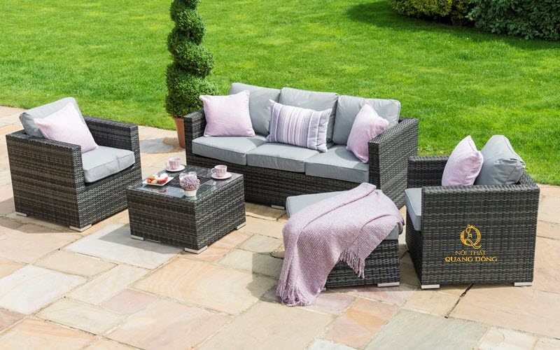 Sofa mây nhựa cao cấp lựa chọn bền đẹp cho mọi không gian