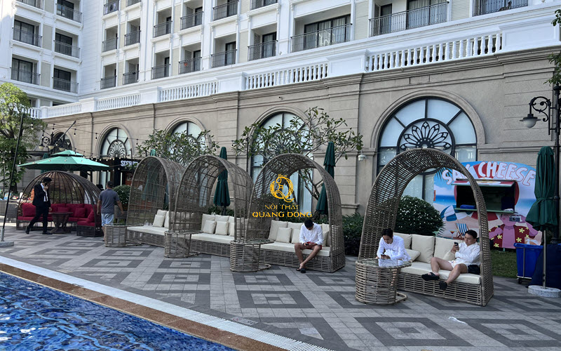 Xưởng sản xuất sofa mây nhựa Nội thất Quang Đông giá tốt cho mọi công trình