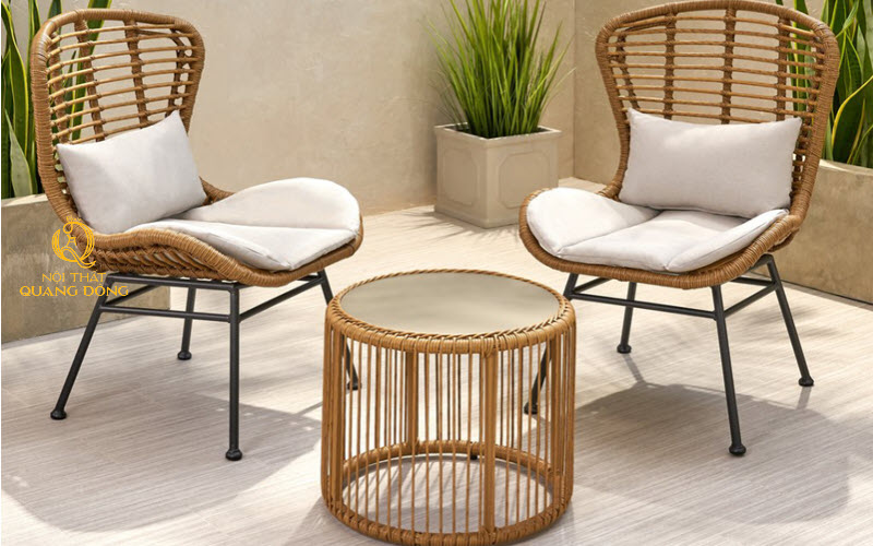 Khám phá quy trình sản xuất bàn ghế giả mây cao cấp