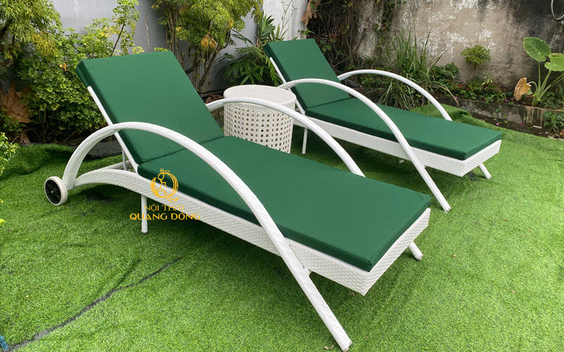 Ghế nằm hồ bơi QD-1280 điểm nhấn thẩm mỹ cho hồ bơi