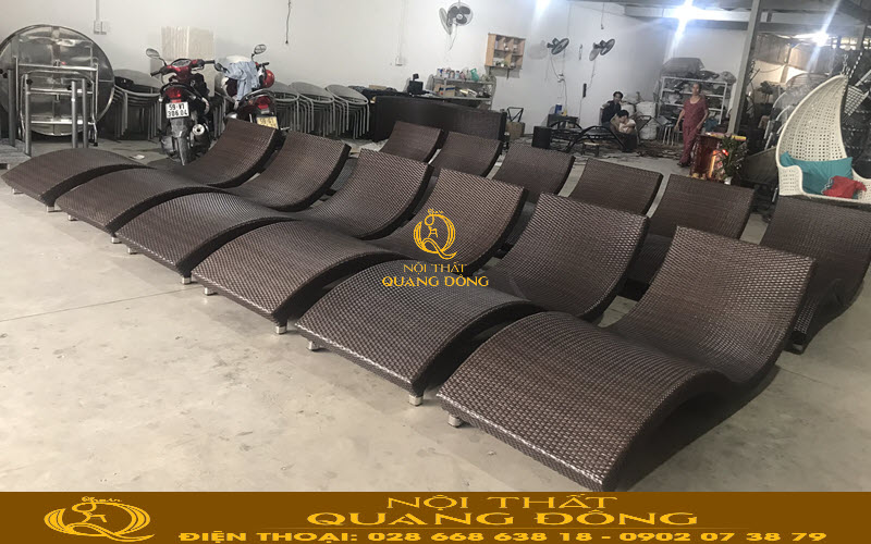 Xưởng Nội thất Quang Đông sản xuất trực tiếp bàn ghế giả mây