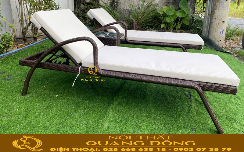 Ghế nằm hồ bơi QD-595 là mẫu thiết kế có tay, kiểu dáng thanh gọn, với đầy đủ tính năng điều chỉnh độ cao phần tựa đầu, tạo cảm giác dễ chịu cho người nằm