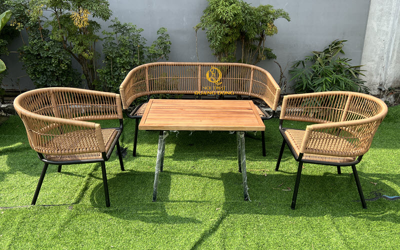 Sofa mây nhựa Nội thất Quang Đông