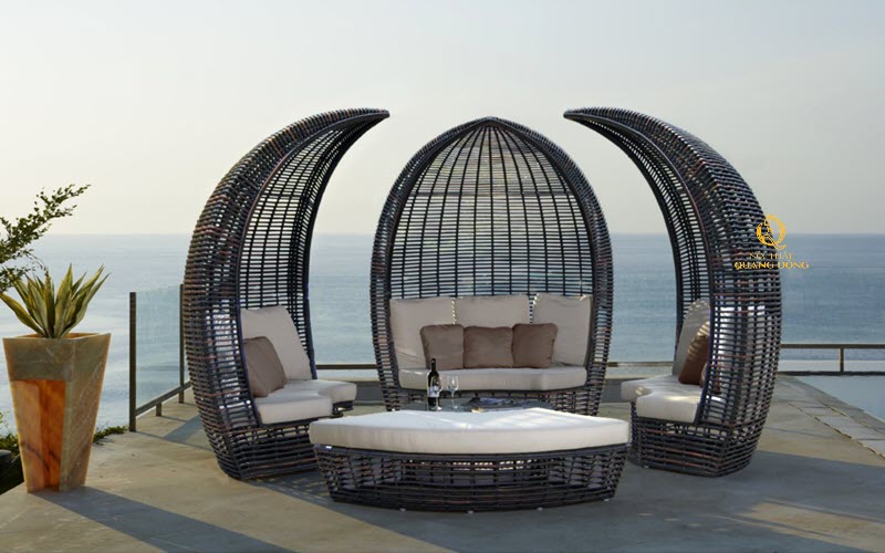 Sofa giả mây đẹp độc lạ Nội thất Quang Đông