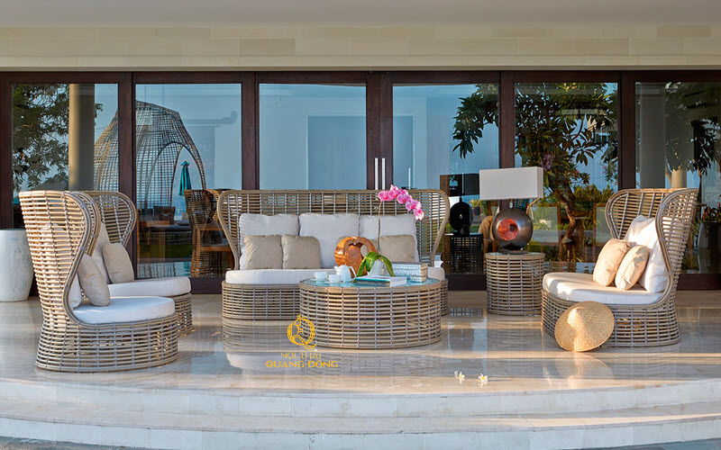 Sofa mây nhựa cao cấp nâng tầm không gian cho resort