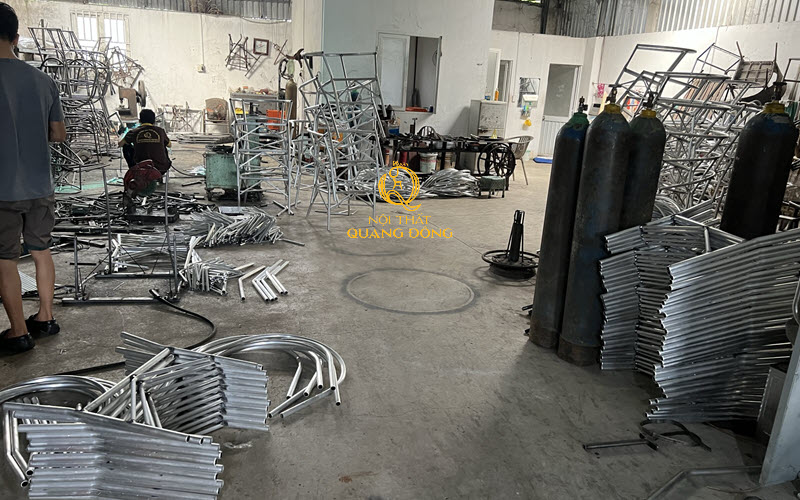 Xưởng sản xuất bàn ghế giả mây uy tín chất lượng Nội thất Quang Đông