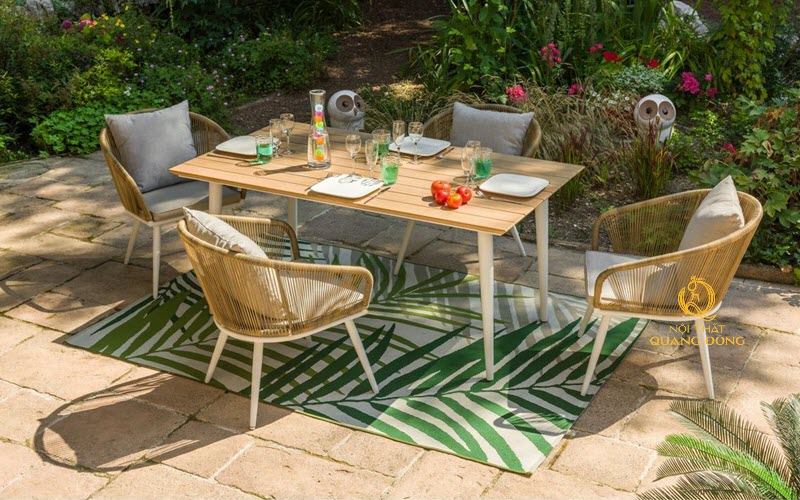 Bàn ghế giả mây NTQD QD-2042