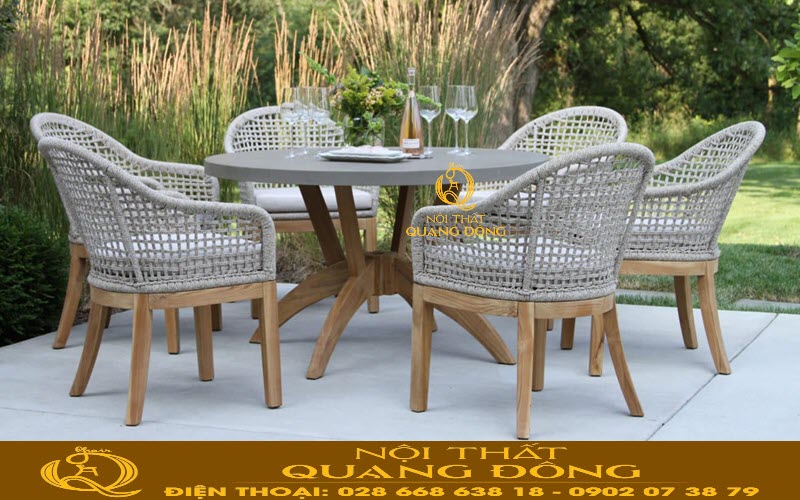 Bộ bàn ghế sân vườn Nội thất Quang Đông