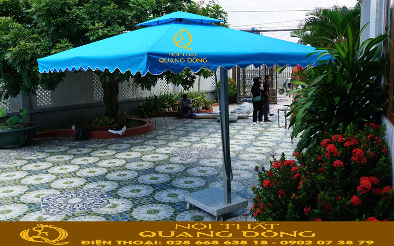 Dù lệch tâm vuông 3.5m sản phẩm của Nội thất Quang Đông