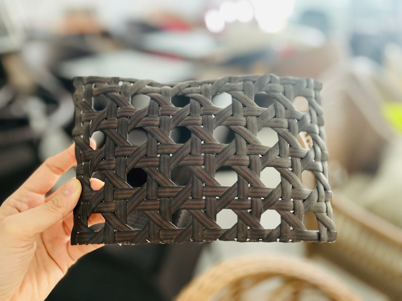 hình mây nhựa sợi dẹp