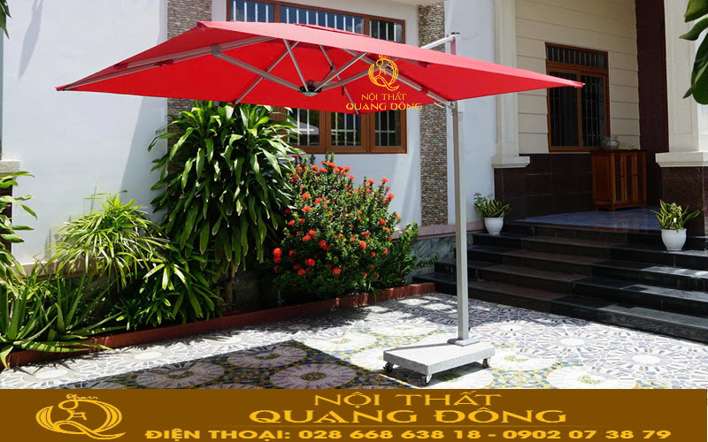 Khung dù lệch tâm vuông 2.5m chắc chắn