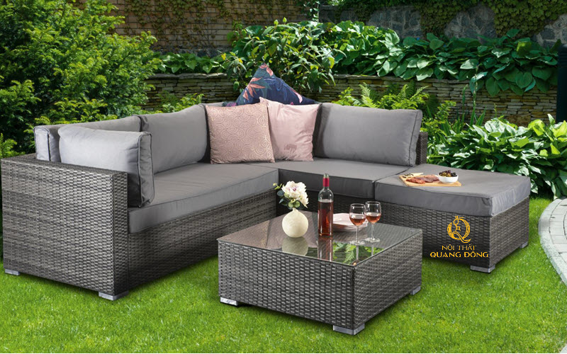 nội thất sofa mây nhựa