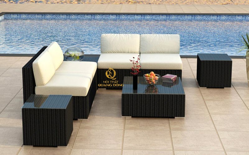 sofa mây nhựa bền đẹp