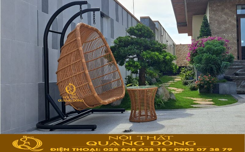 Xích đủ giả mây ngoài trời mang lại góc thư giãn lý tưởng và địa điểm check-in chill
